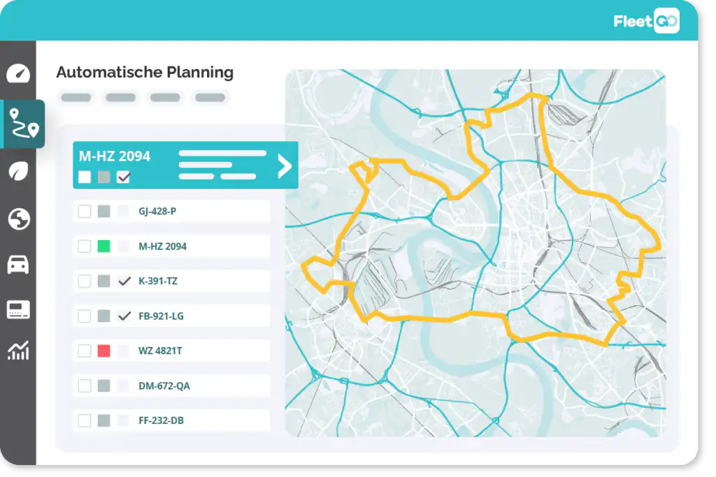 Transport management automatische planning