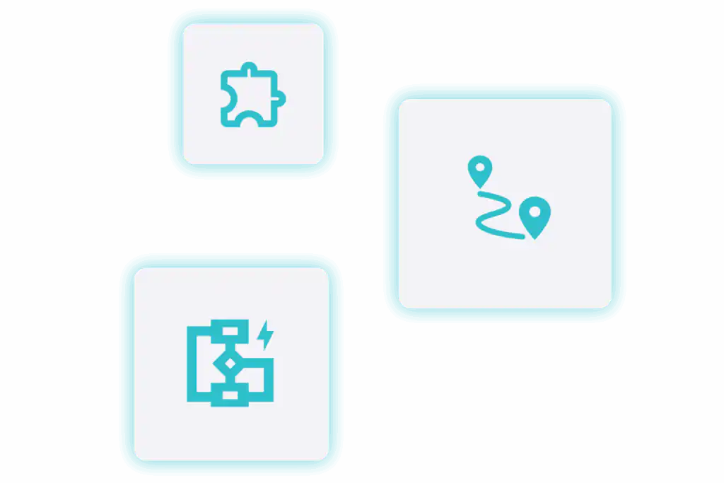 Transport management enterprise feature icons