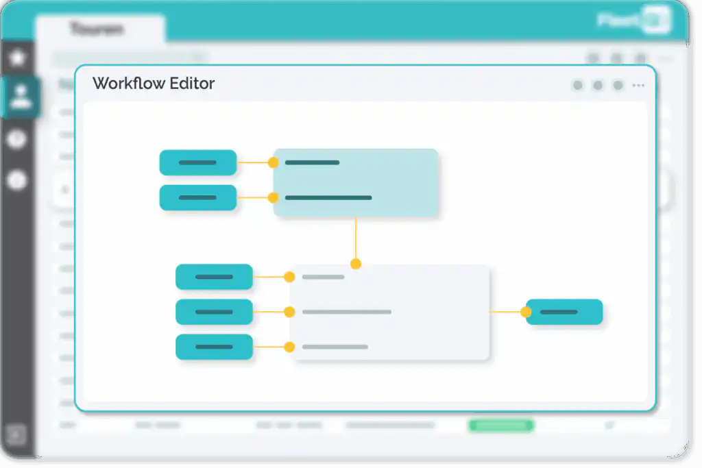Transport management enterprise workflow editor