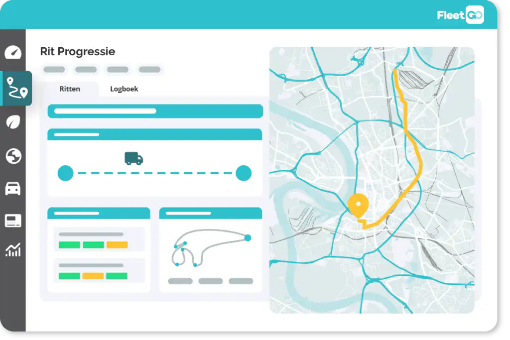 Transport management rit progressie