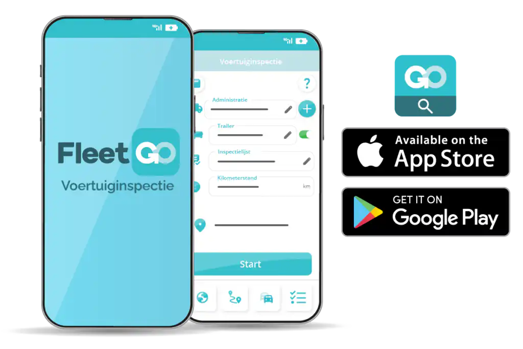 Voertuiginspectie FleetGO chauffeur App store